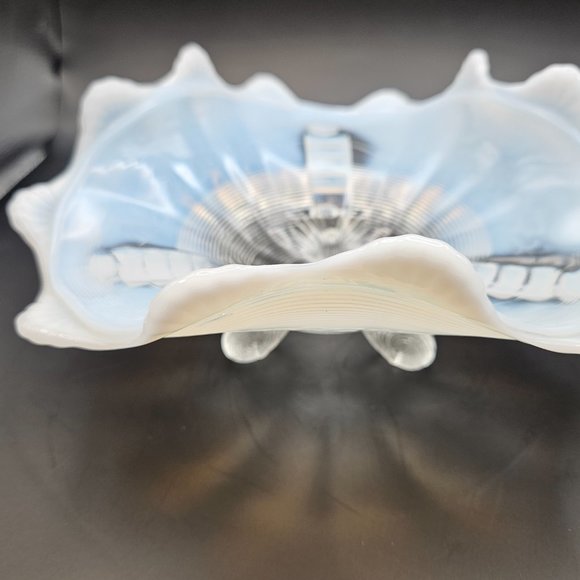 Northwood Glass- Vintage Jackson Pattern footed bowl. - Picture 6 of 7